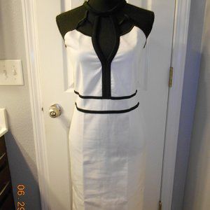 ELAR White and black dress Medium Casual Cocktail new